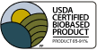 USDA Certified Bio-based product label