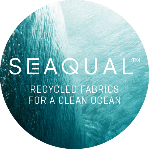 SEAQUAL recycled fabrics for a clean ocean logo — Zahonero ocean plastic materials